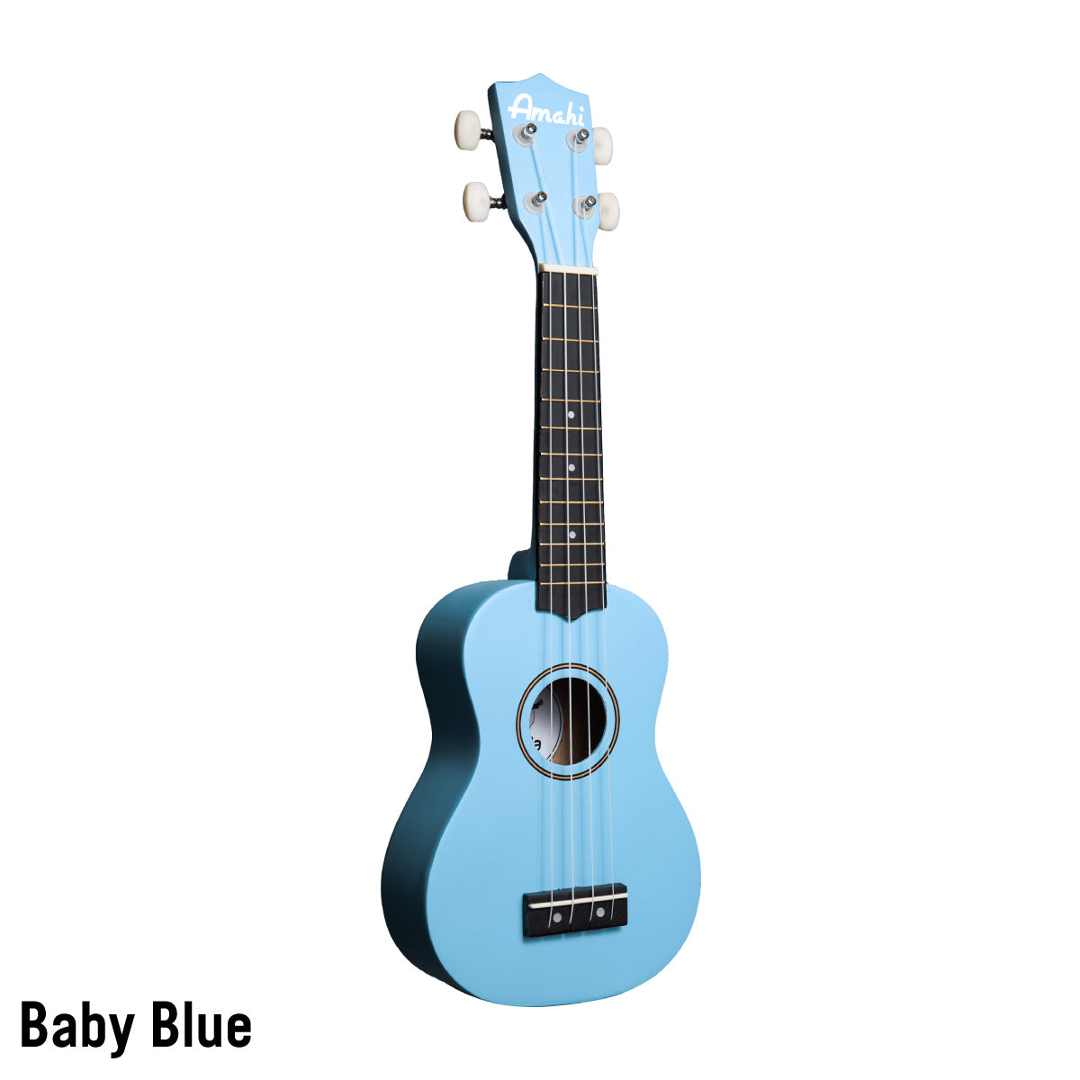 Baby Blue Amahi Soprano Solid Color Ukulele