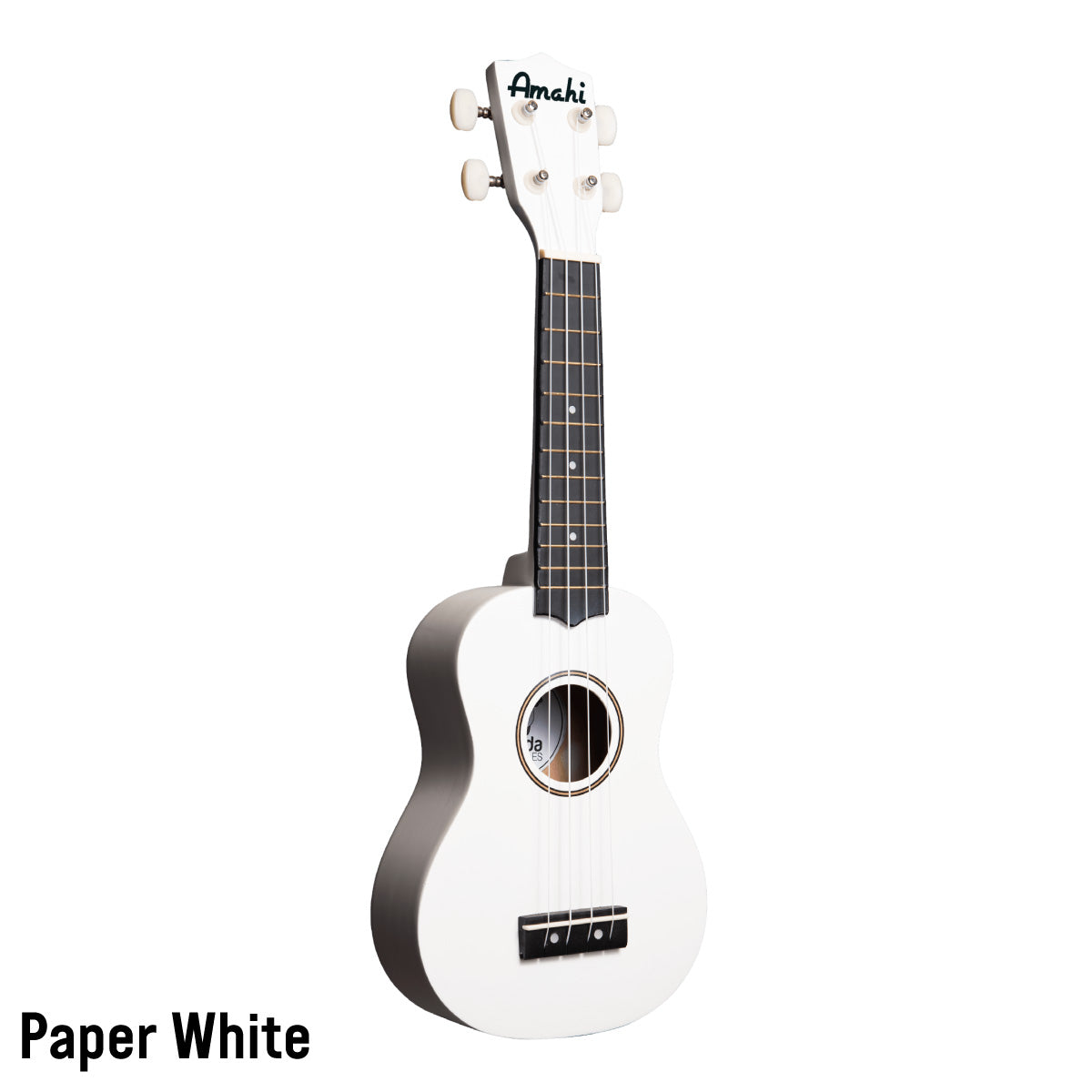 Paper White Amahi Soprano Solid Color Ukulele