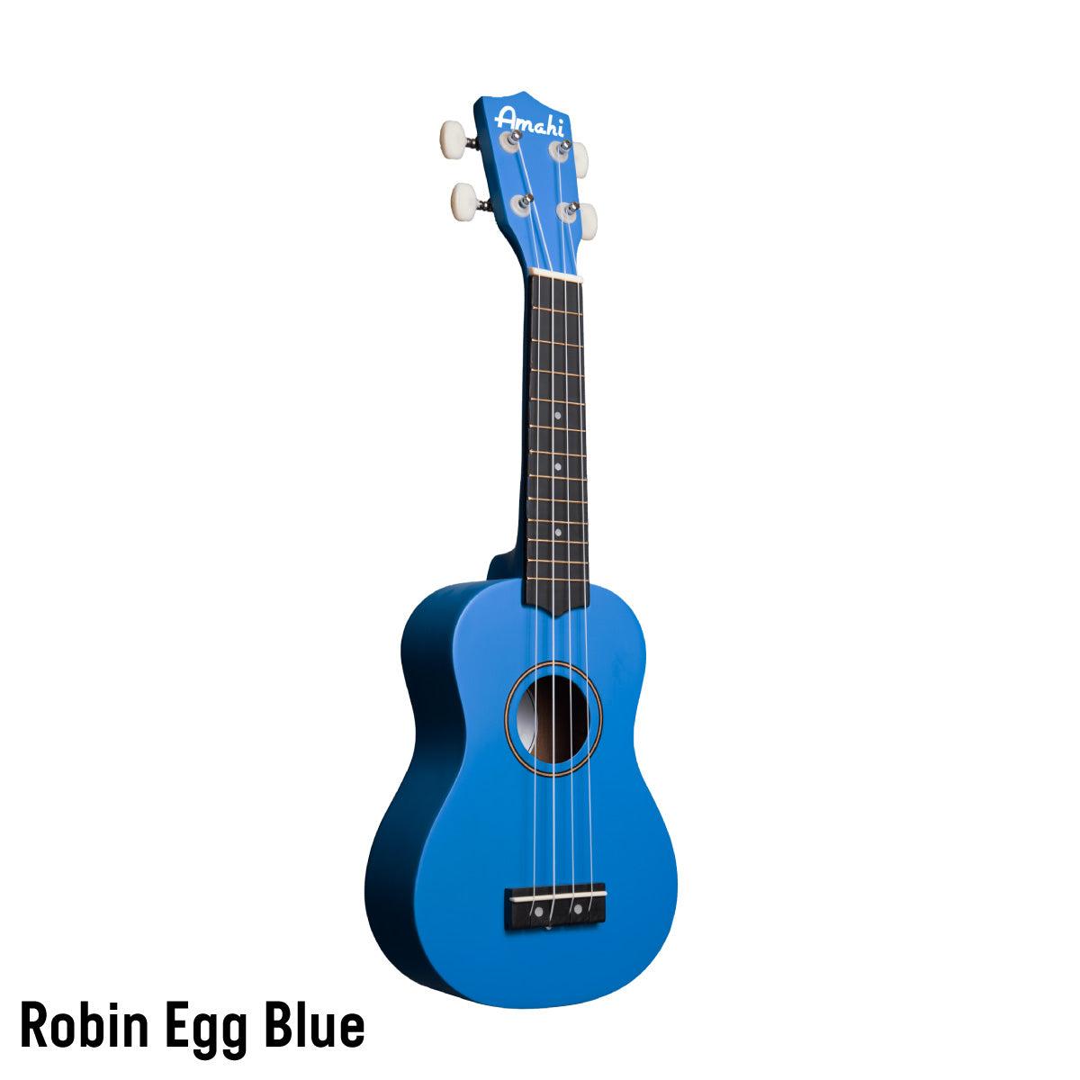 Robin Egg Blue Amahi Soprano Solid Color Ukulele