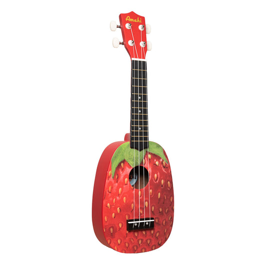 Amahi Strawberry Painted Soprano Ukulele