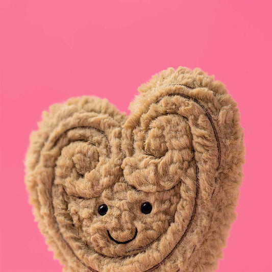 Jellycat Amuseables Philippe Palmier heart-shaped French puff pastry plush