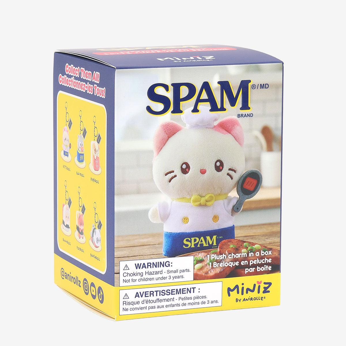 Coosy Anirollz Miniz SPAM Surprise Box Plush Clips Box Front