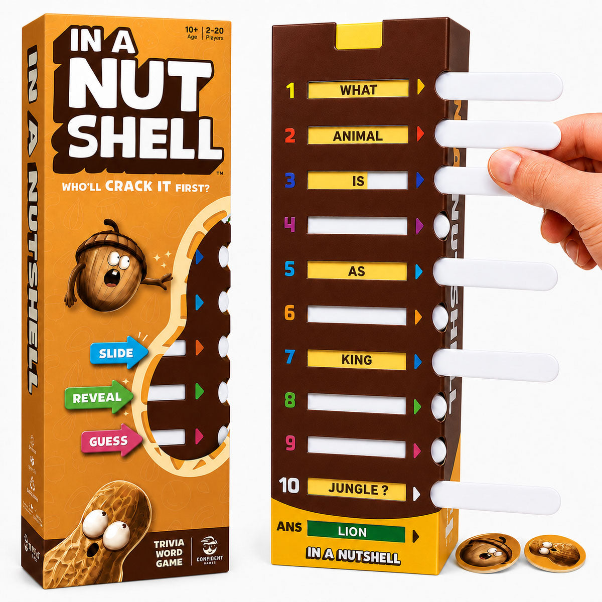 Confident Games In a Nutshell Game Trivia Word Game