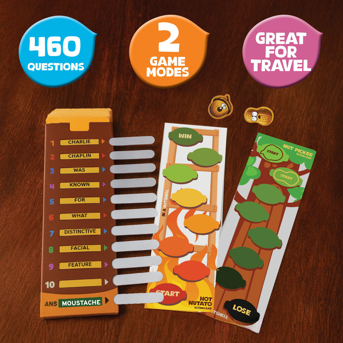 Confident Games In a Nutshell Game Trivia Word Game