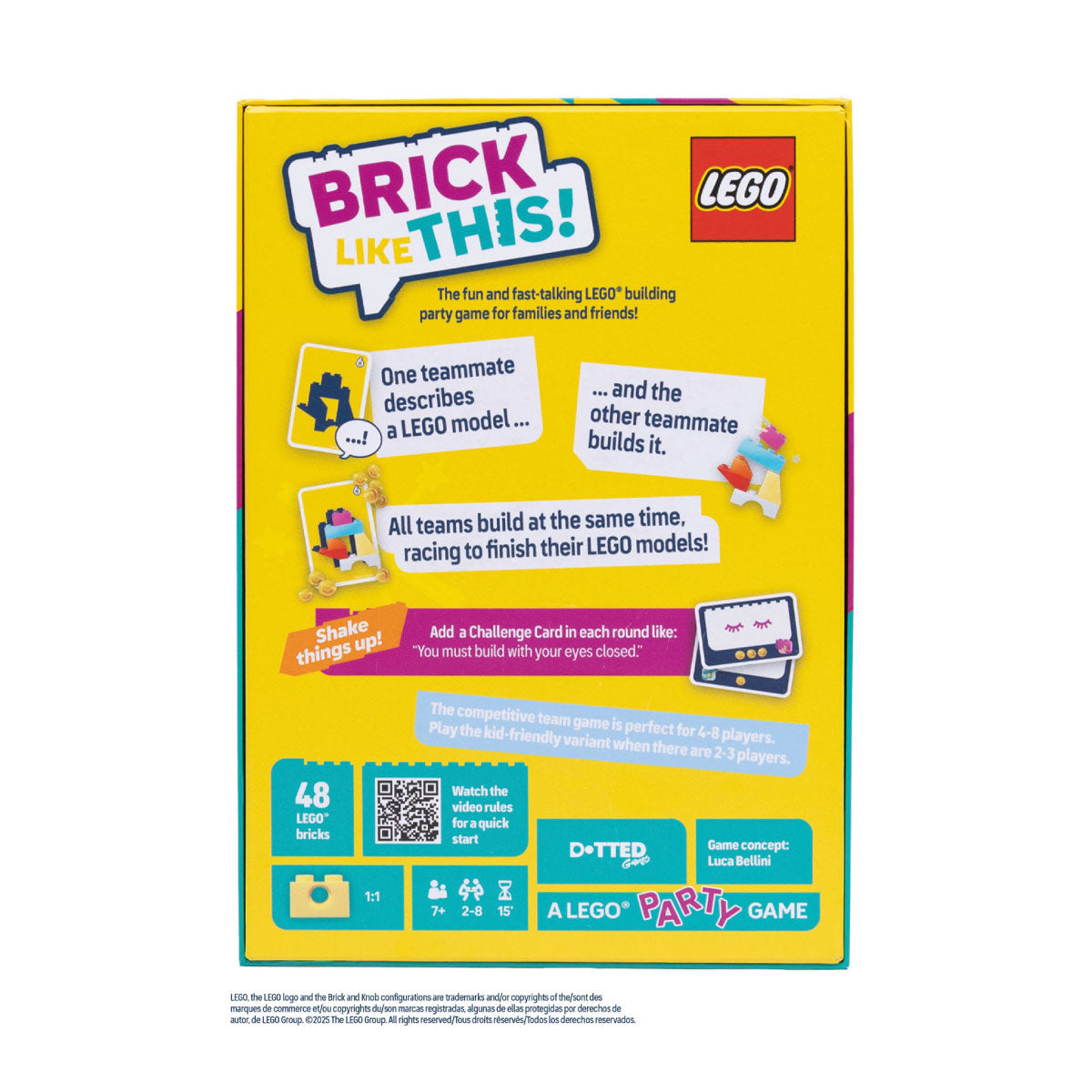 Asmodee Dotted Games LEGO Brick Like This Party Game