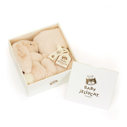 Bashful Luxe Bunny Willow Beige Soother with Gift Box from Jellycat