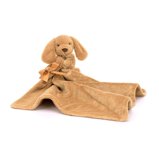 Bashful Toffee Puppy Soother by Jellycat