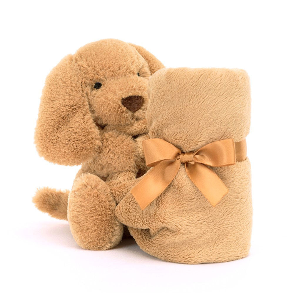 Bashful Toffee Puppy Soother by Jellycat