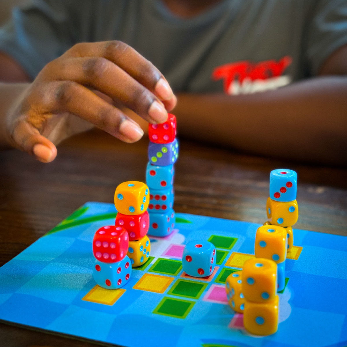 Big Discoveries Stack-a-pillars Dice Stacking Game