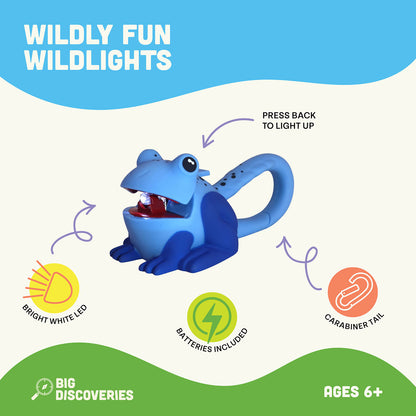 Big Discoveries Wildlights LED Animal-shaped Carabiner Tail Features