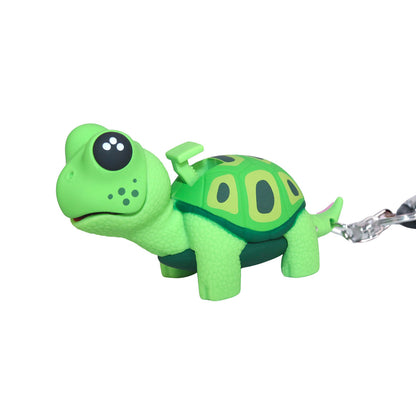 Wildlights LED Carabiner Animal & Dinosaur Lights - Green Turtle with Keychain