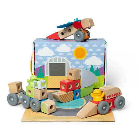 Blockables Vehicles Play Set 54 pc by Melissa & Doug