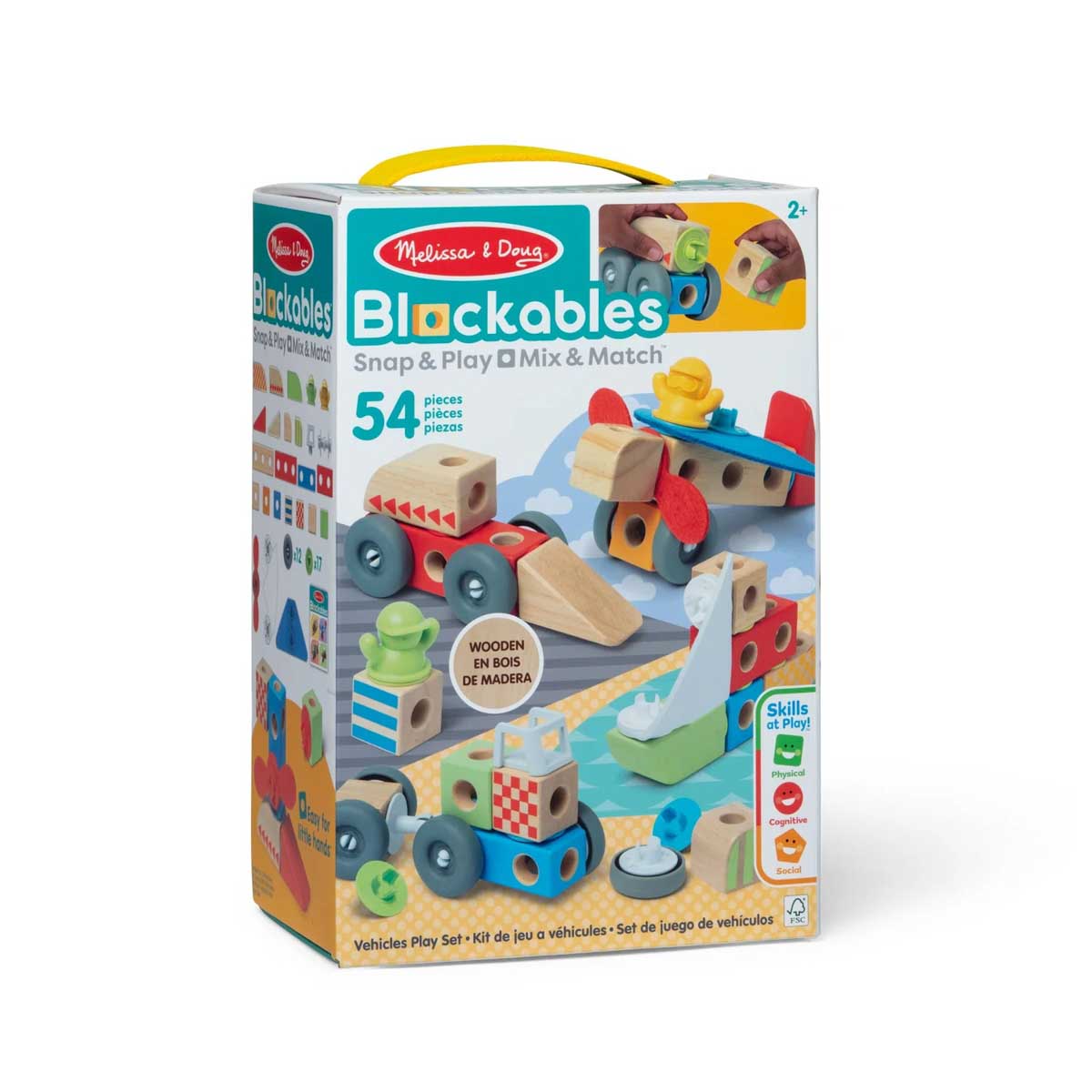 Blockables Vehicles Play Set 54 pc by Melissa & Doug