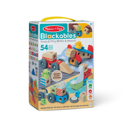 Blockables Vehicles Play Set 54 pc by Melissa & Doug