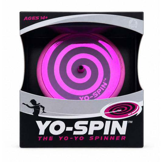 Pink/Purple Yo-Spin Metallic Yo-Yo Spinner from Blue Orange Games