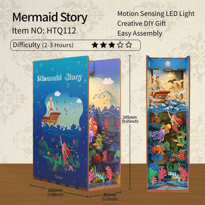 DIY Miniature Book Nook - Mermaid Story - Hands Craft