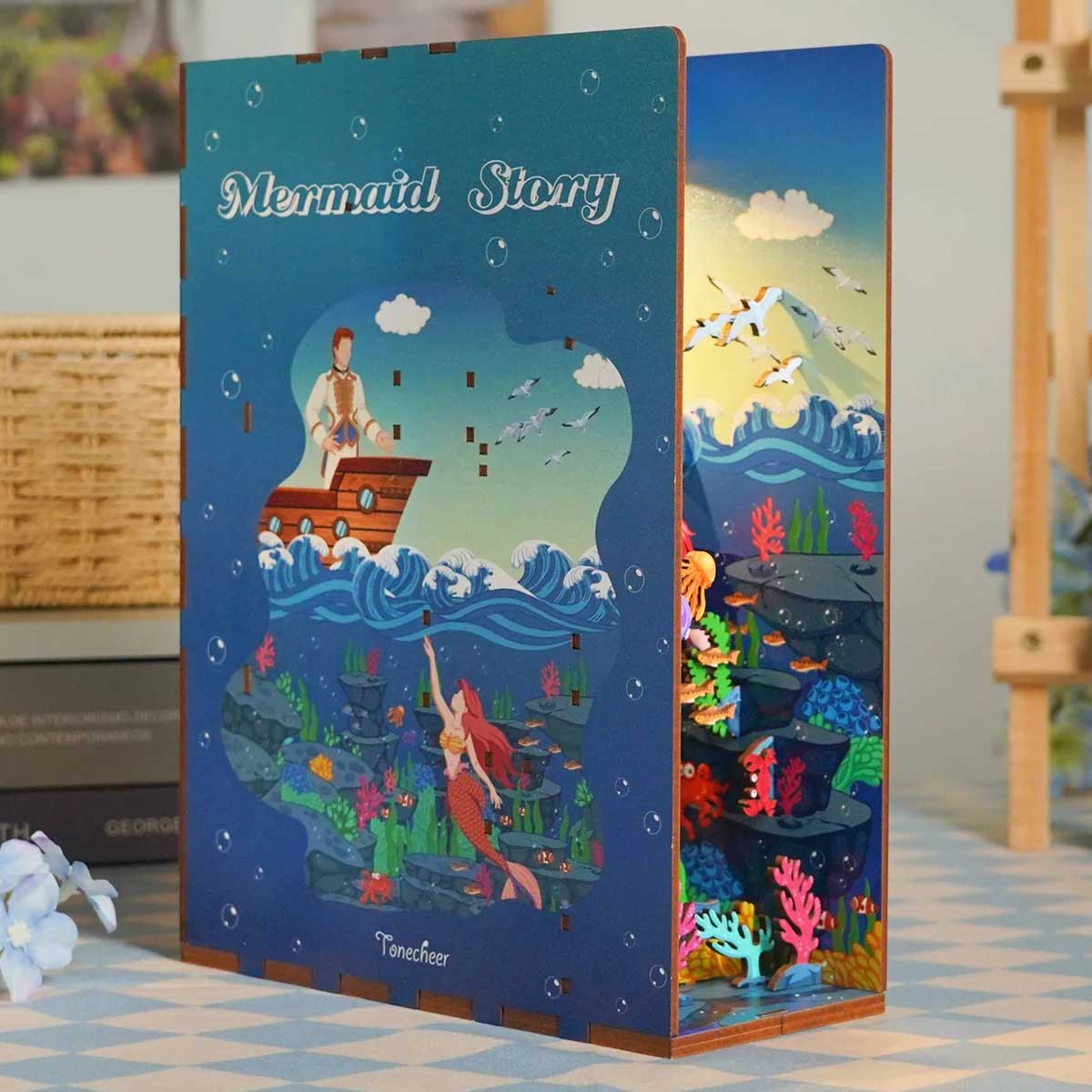 DIY Miniature Book Nook - Mermaid Story - Hands Craft