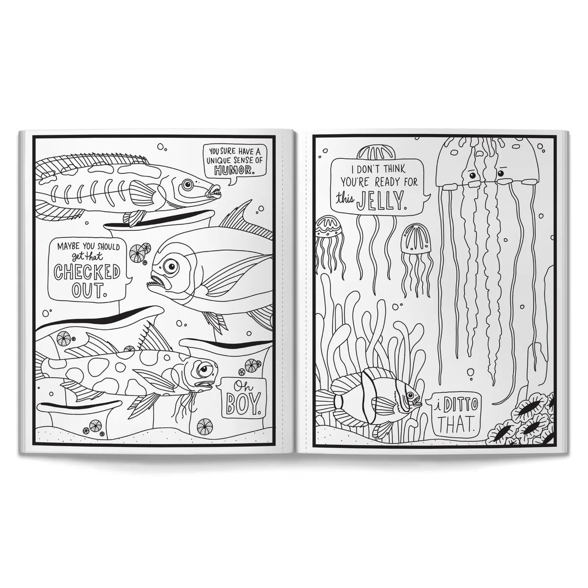 Judgy Fish Coloring Book - Brass Monkey Goods