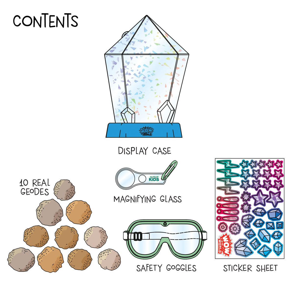 Wow in the World: Break-Open Crystal Geodes by Thames and Kosmos.