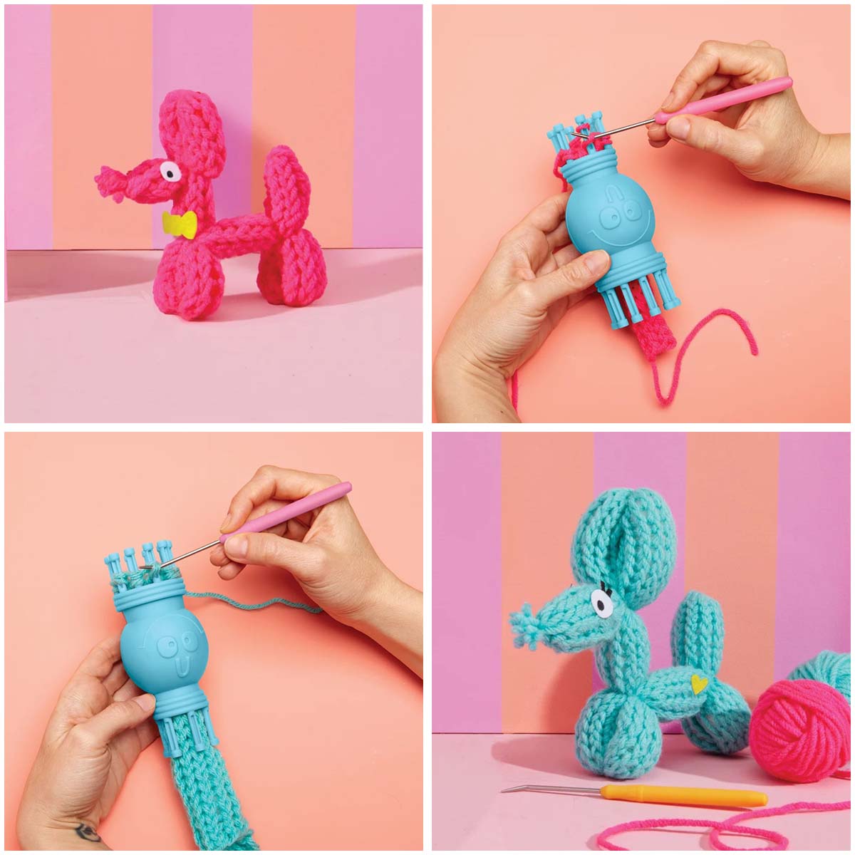 Bright Stripes Nimble Knitter Flipper