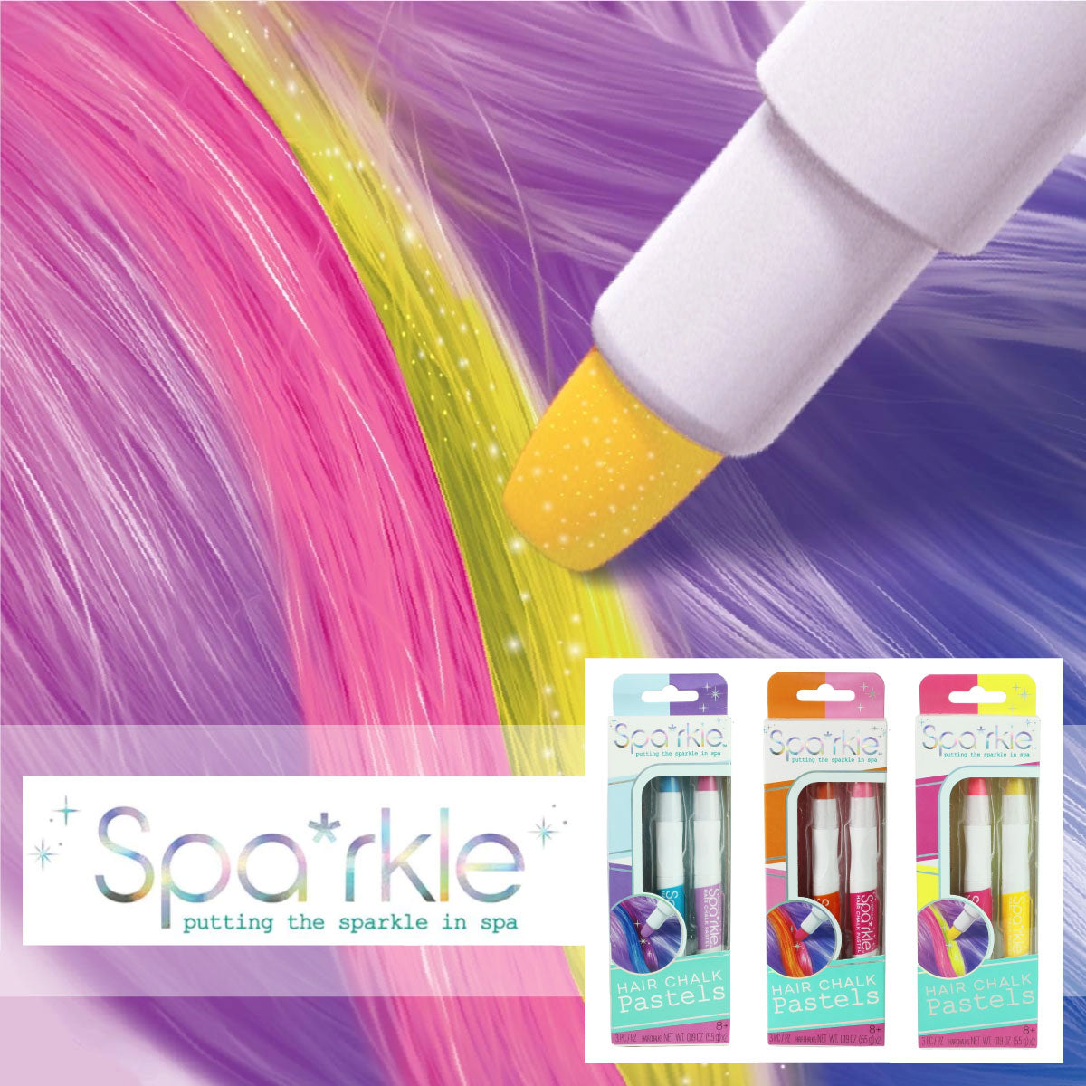 Spa*rkle Hair Chalk Pastels - 2 Packs