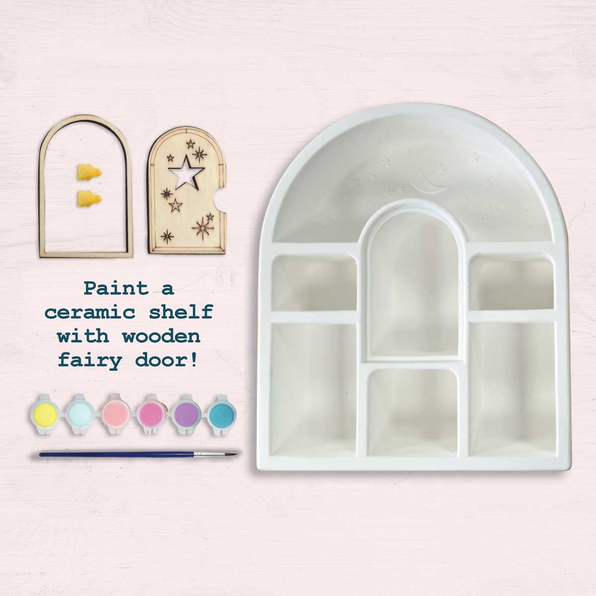 Bright Stripes WishCraft Paint a Curio Shelf