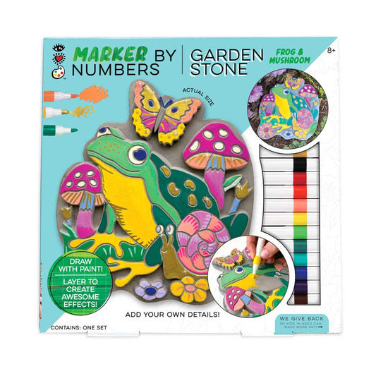 Bright Stripes iHeartArt Marker By Numbers - Garden Stone