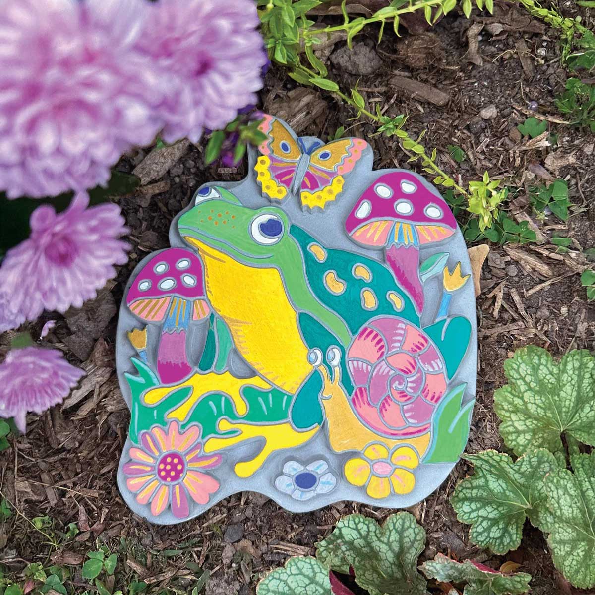 Bright Stripes iHeartArt Marker By Numbers - Garden Stone