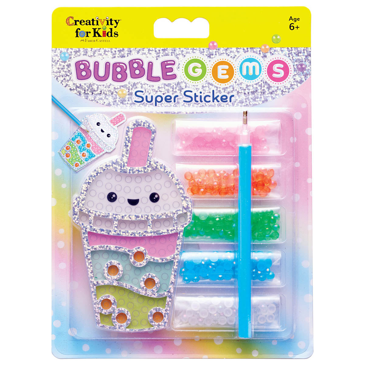 Bubble Tea Bubble Gems Super Sticker by Creativity for Kids.