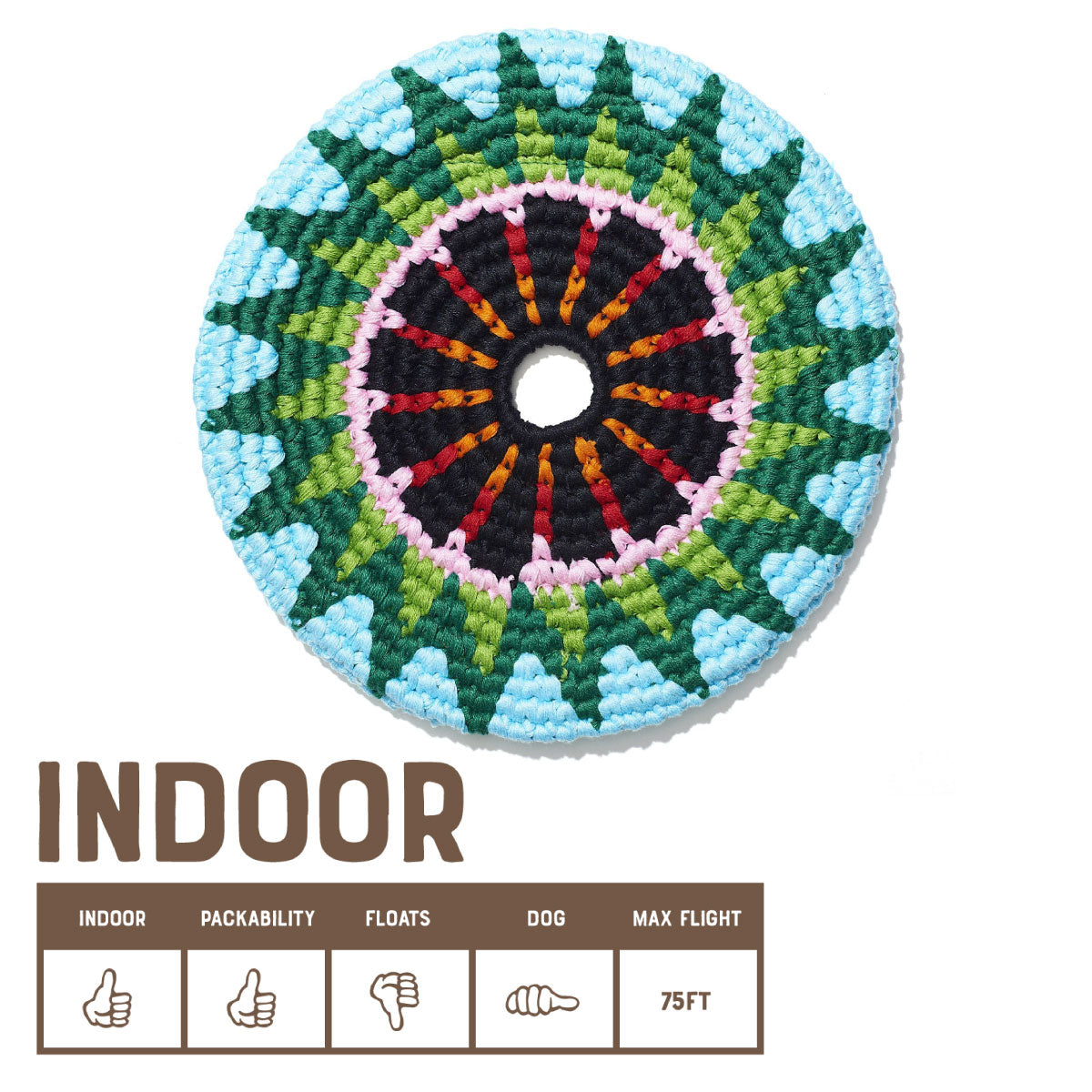 MayaFlya Indoor Woven Flying Discs - 7”