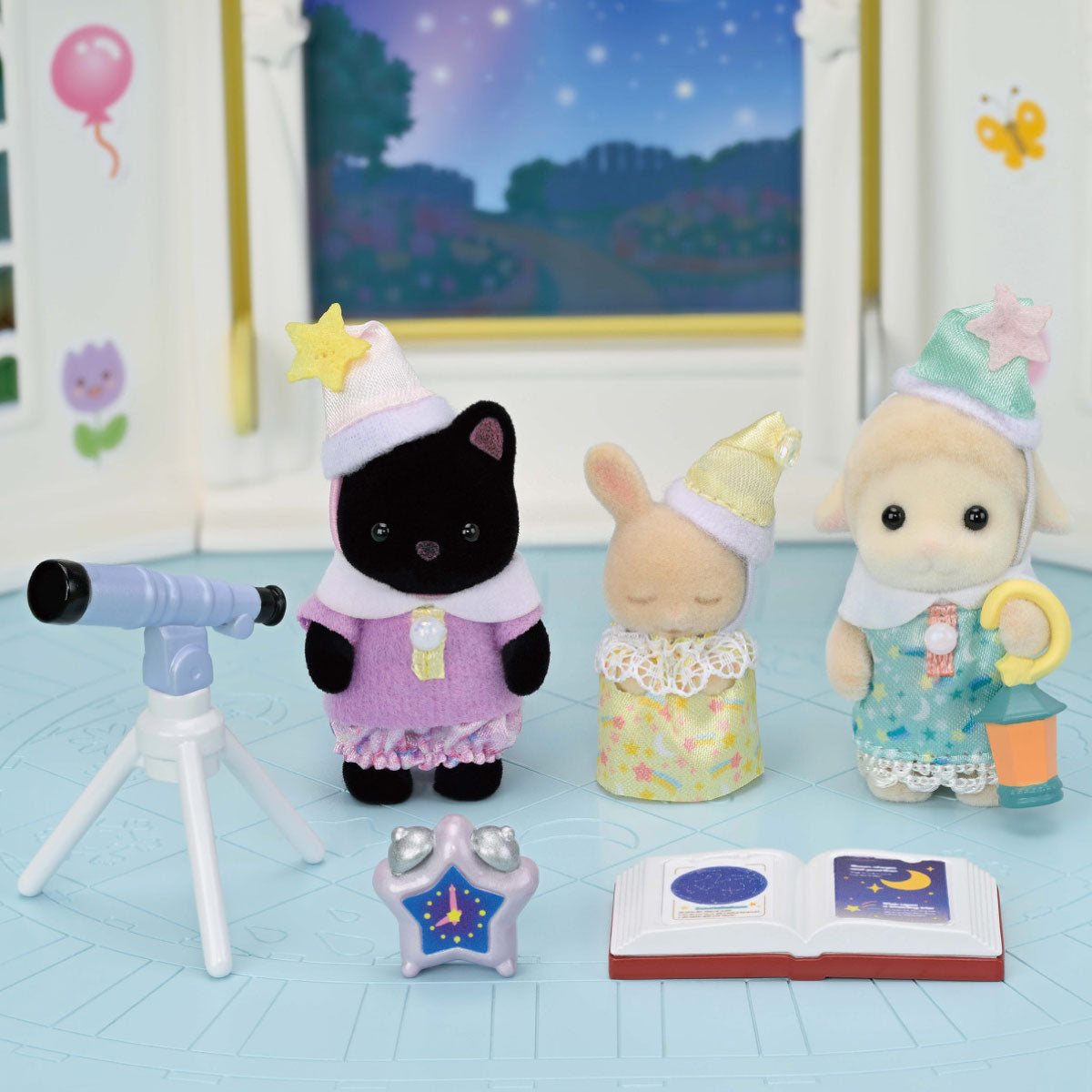 Calico Critters Baby Nursery Friends Sleepover Trio