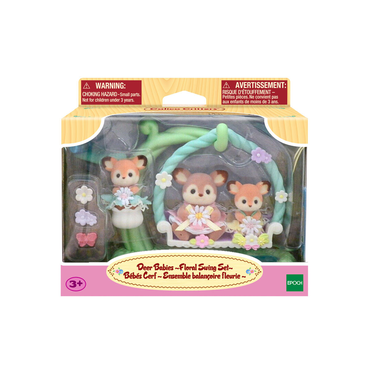 Calico Critters Deer Babies Floral Set