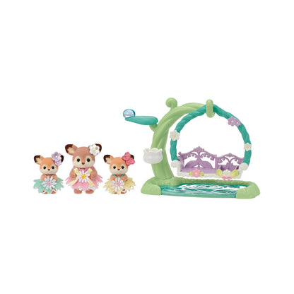 Calico Critters Deer Babies Floral Set