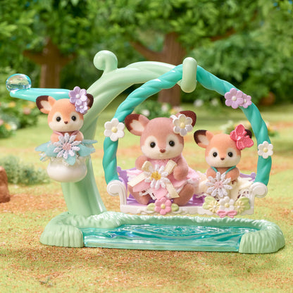 Calico Critters Deer Babies Floral Set