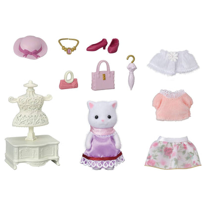 Calico Critters Town Fashion Play Set - Persian Cat