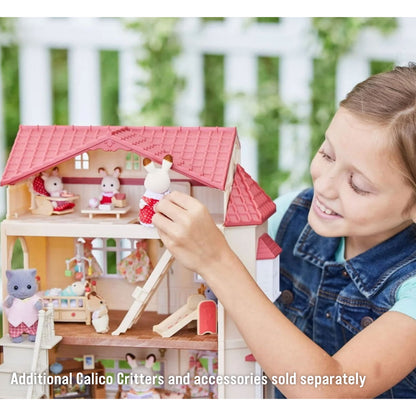 Calico Critters Red Roof Country Home with Secret Attic Gift Set
