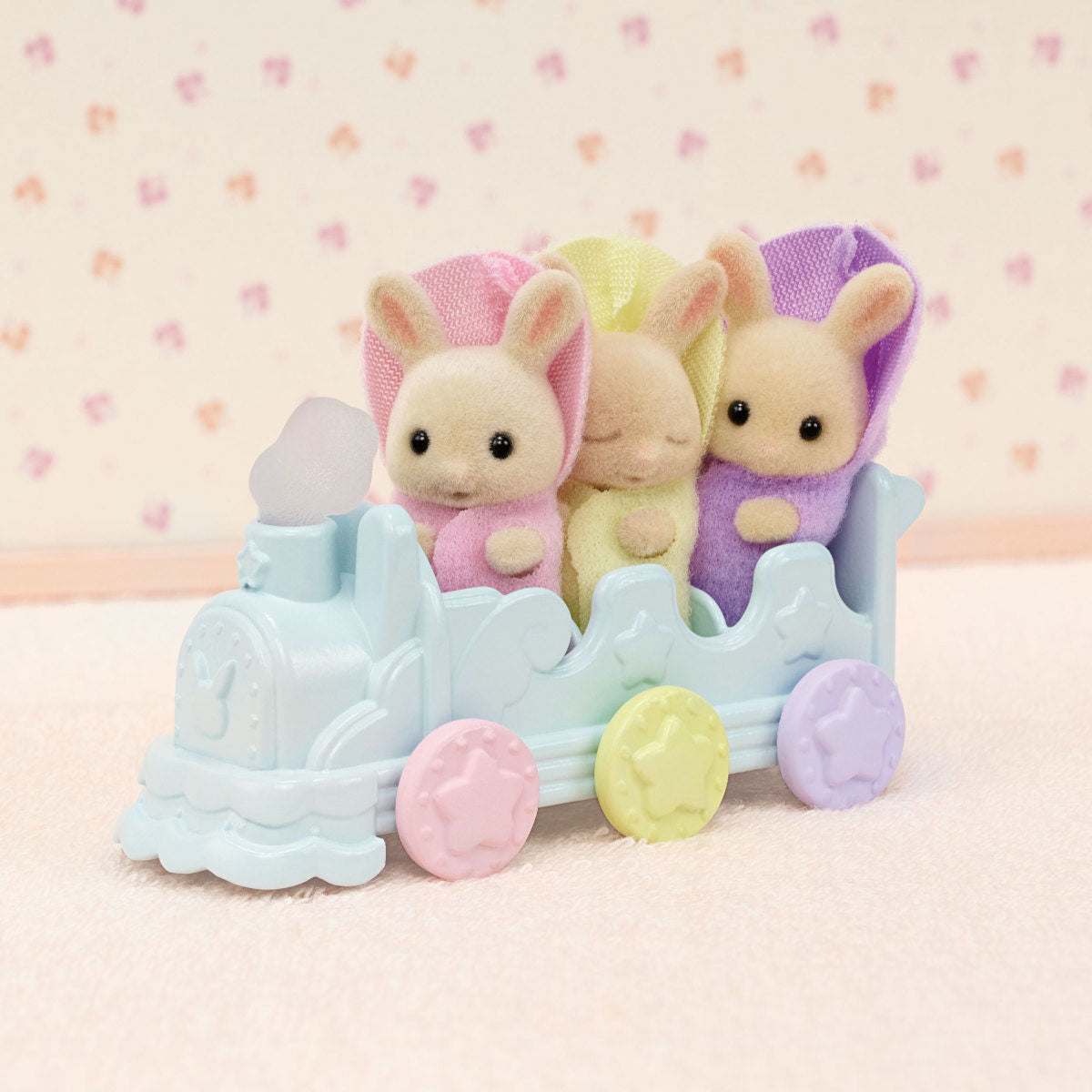 Calico Critters Triplet Baby Bathtime Set