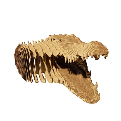 Cartonic 3D Cardboard Sculpture - Crocodile