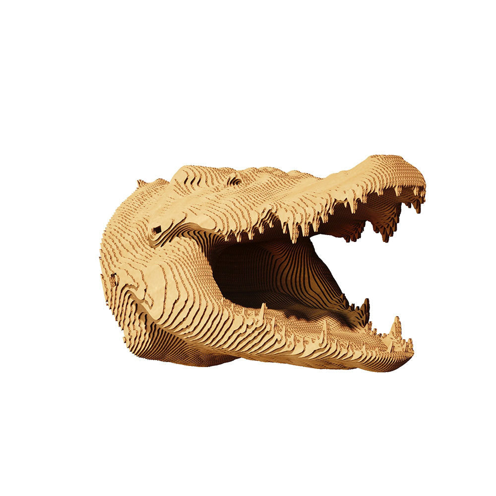 Cartonic 3D Cardboard Sculpture - Crocodile