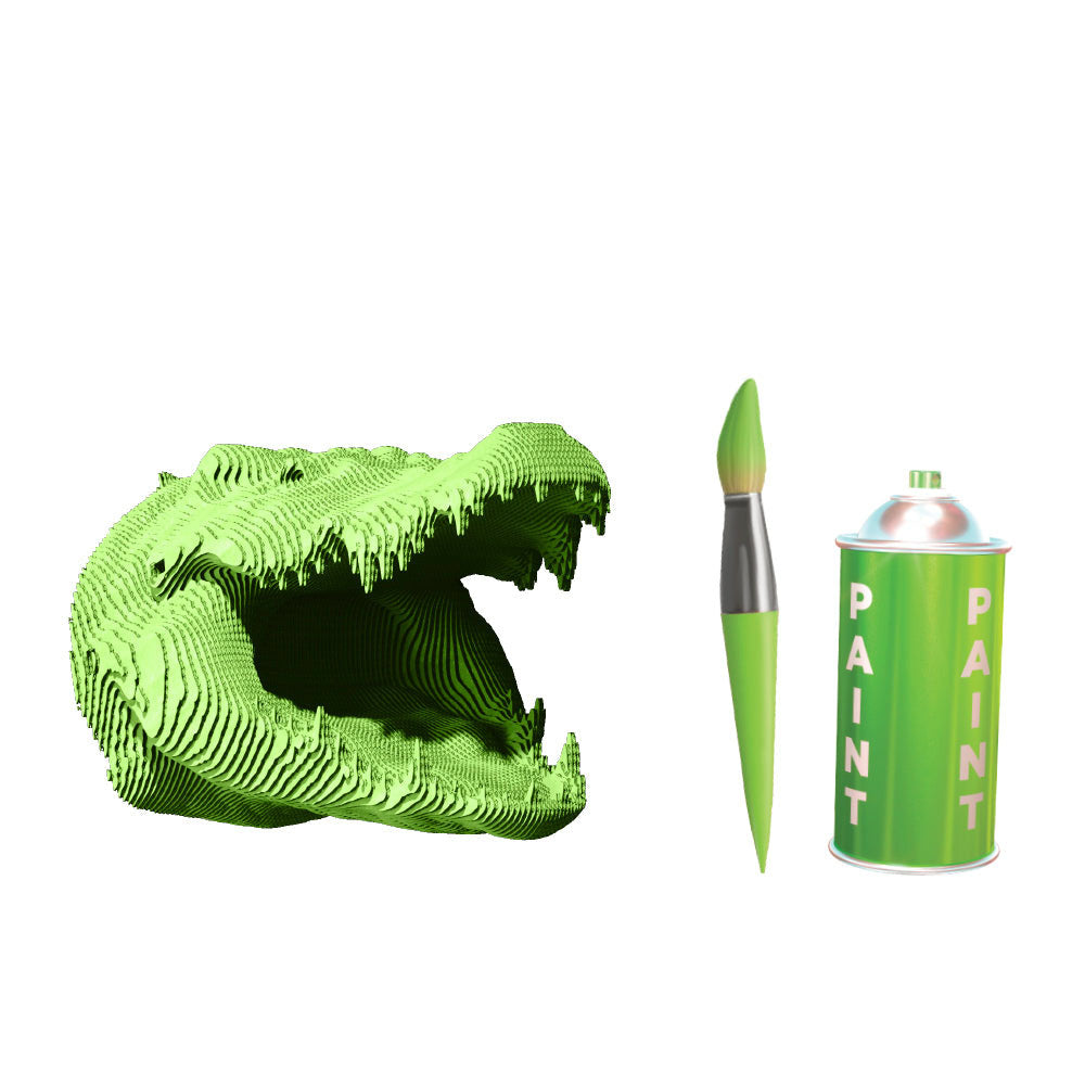 Cartonic 3D Cardboard Sculpture - Crocodile