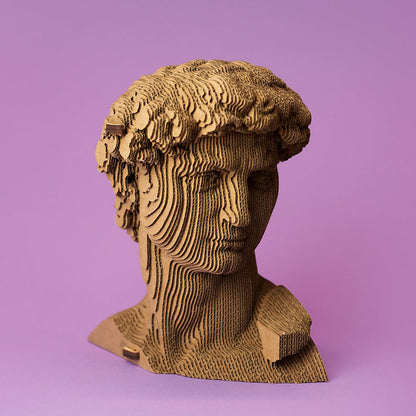 Cartonic 3D Cardboard Sculpture - David