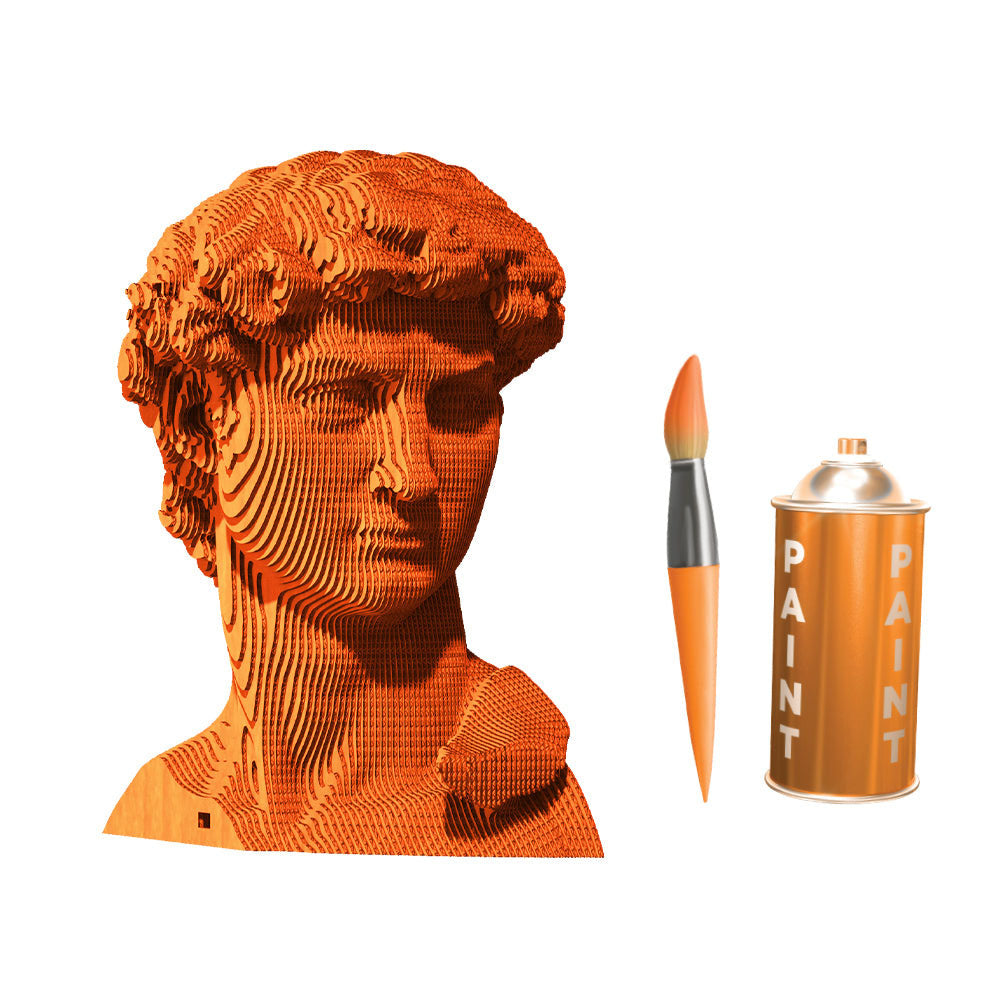 Cartonic 3D Cardboard Sculpture - David