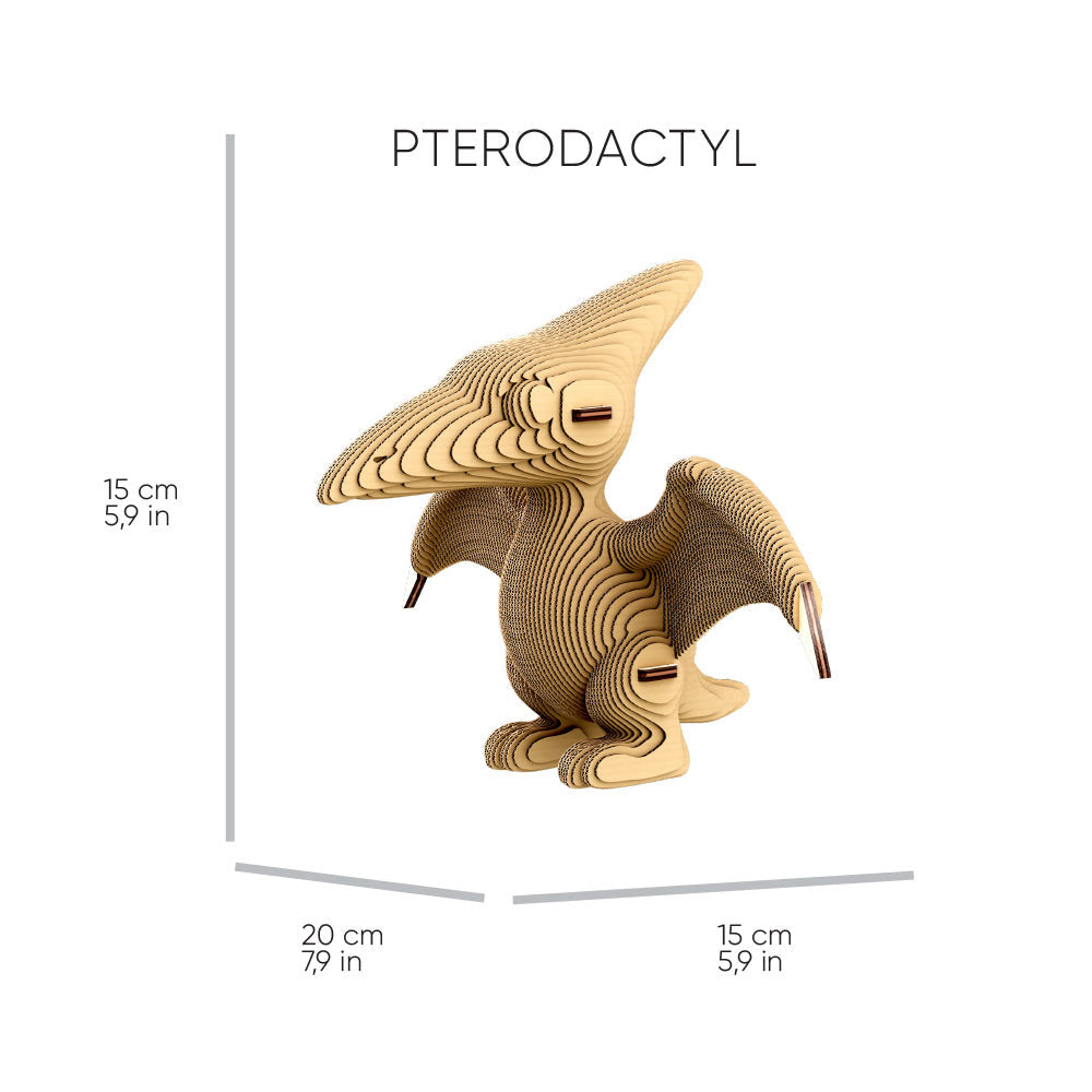 Cartonic 3D Cardboard Sculpture Trio - Dinosaurs