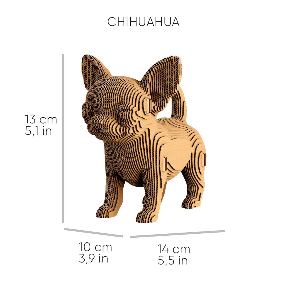 Cartonic 3D Cardboard Sculpture Trio - Puppies