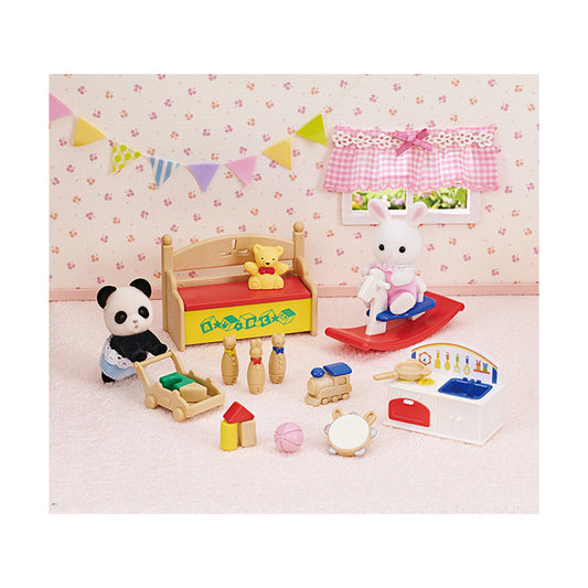 Calico Critters Baby’s Toy Box with Snow Rabbit & Panda Babies