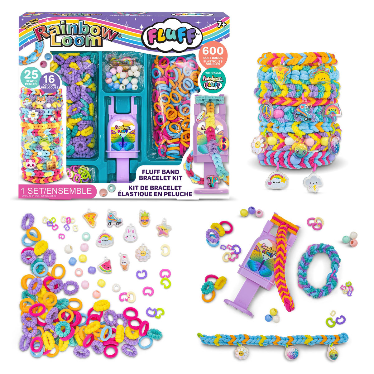 Rainbow Loom Fluff Band Bracelet Kit