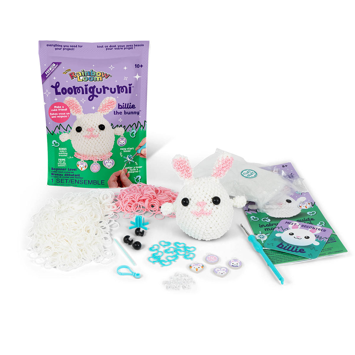 Billie the Bunny Rainbow Loom Loomigurumi Rubber Band Crochet Kit