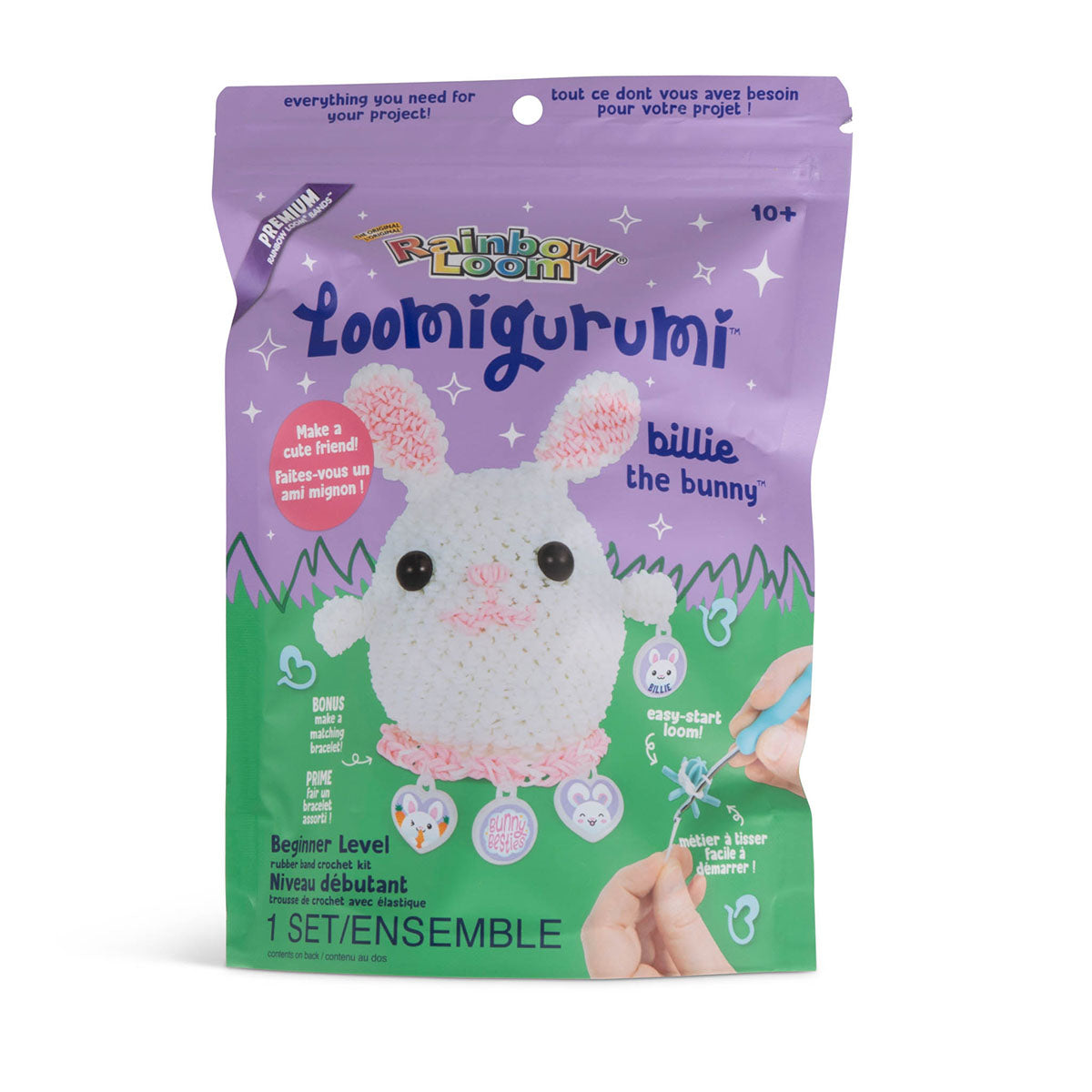 Billie the Bunny Rainbow Loom Loomigurumi Rubber Band Crochet Kit