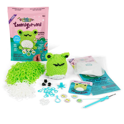 Frankie the Frog Rainbow Loom Loomigurumi Rubber Band Crochet Kit