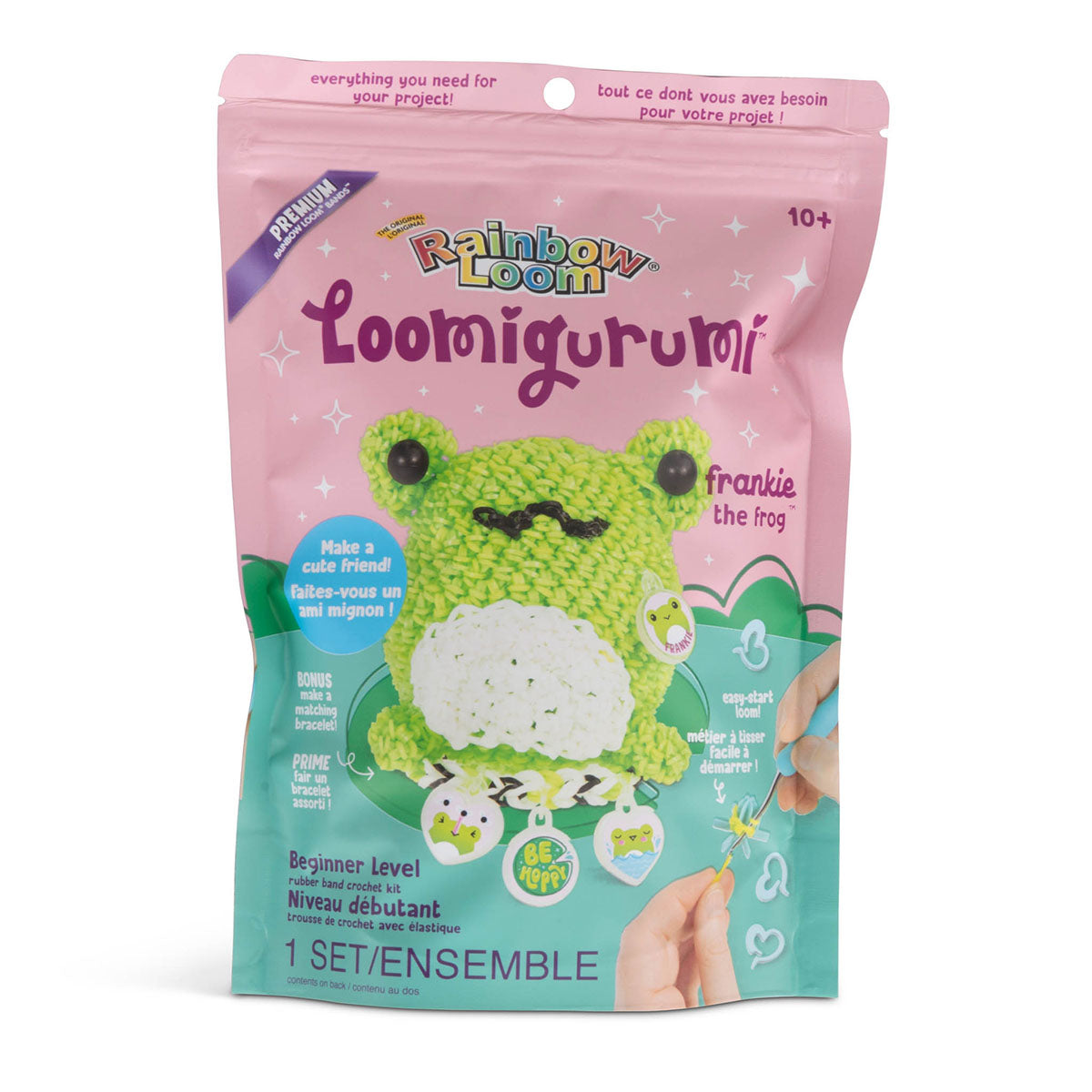 Frankie the Frog Rainbow Loom Loomigurumi Rubber Band Crochet Kit